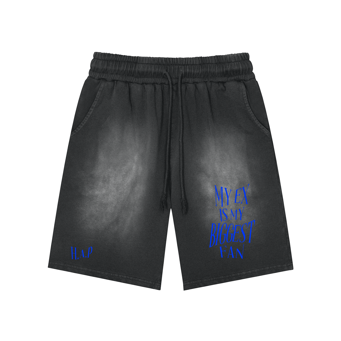 Got a message for ur EX? // Patch Washed Shorts - 360 GSM