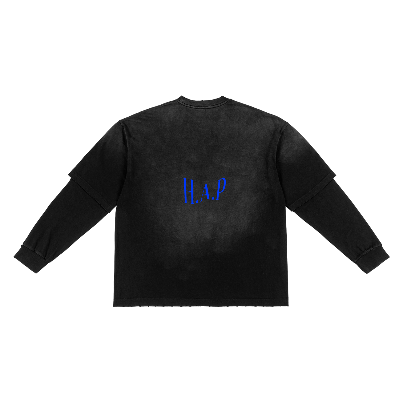 Got a message for ur EX? // Sunfade Hand-Frayed Faux Two-Piece T-Shirt