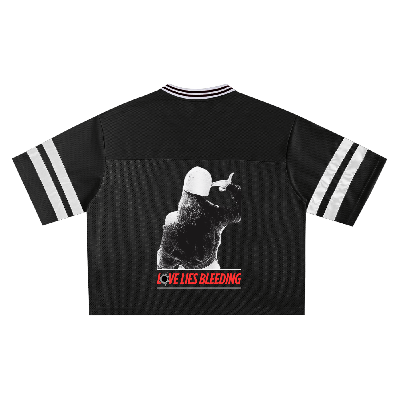 Love. Lies. Bleeding. Movie Aesthetic // Taped Mesh Boxy T-shirt