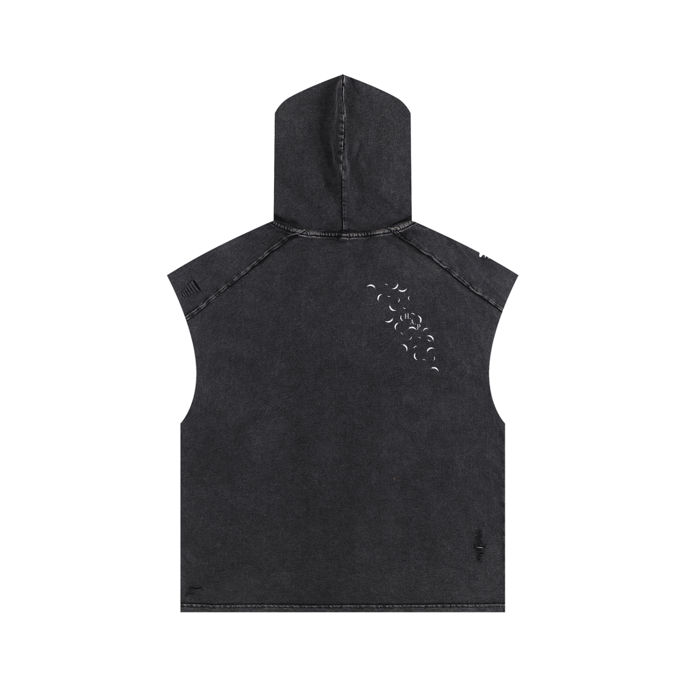 Swan Lake // Snow Washed Boxy Hooded Tank Top