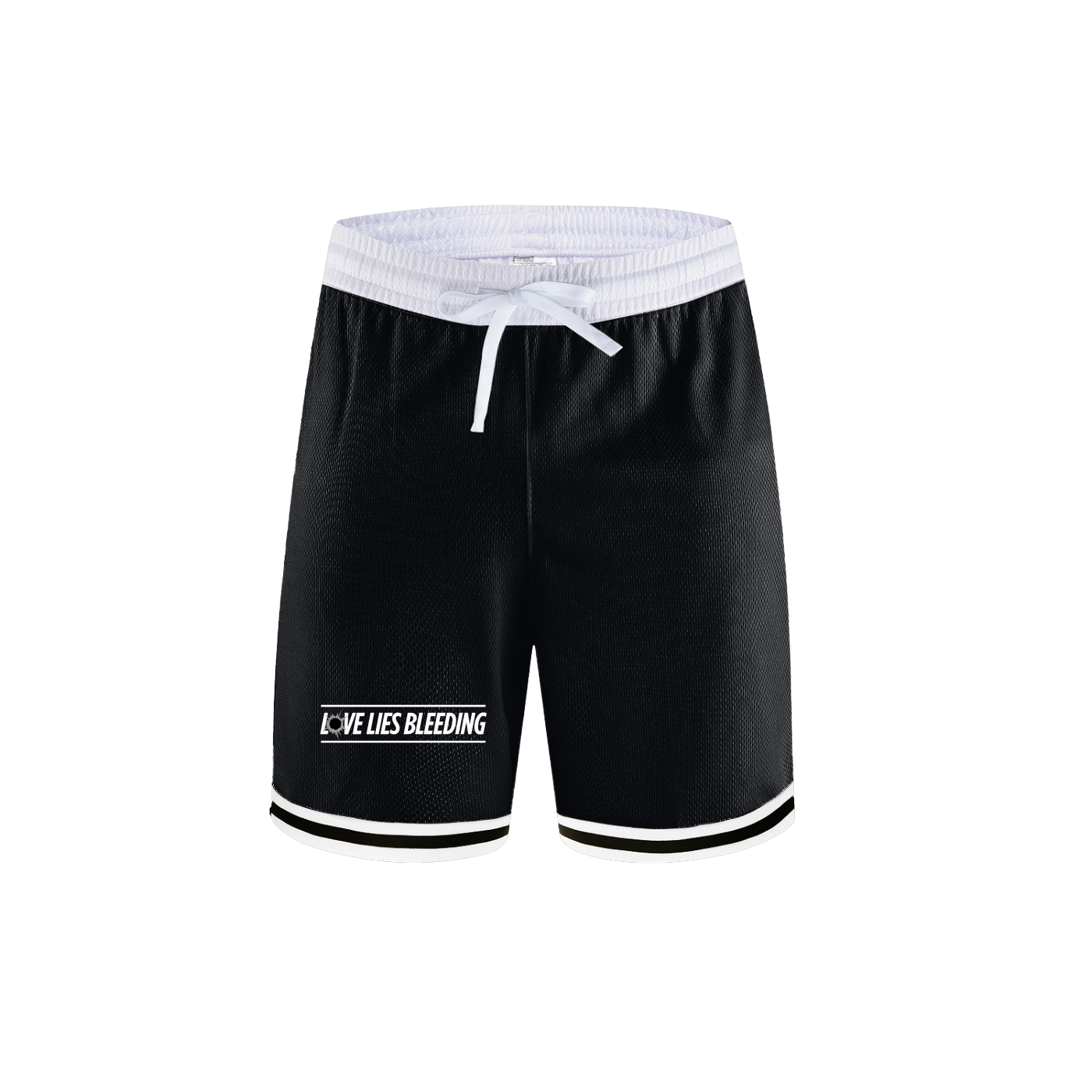 LOVE. LIES. BLEEDING // Classic Stripe Trim Basketball Shorts