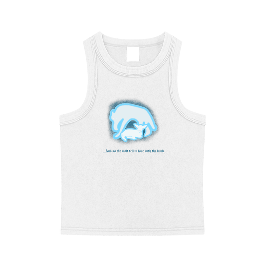 ...And so the wolf fell inlove with the lamb // Snow Washed Tank Top