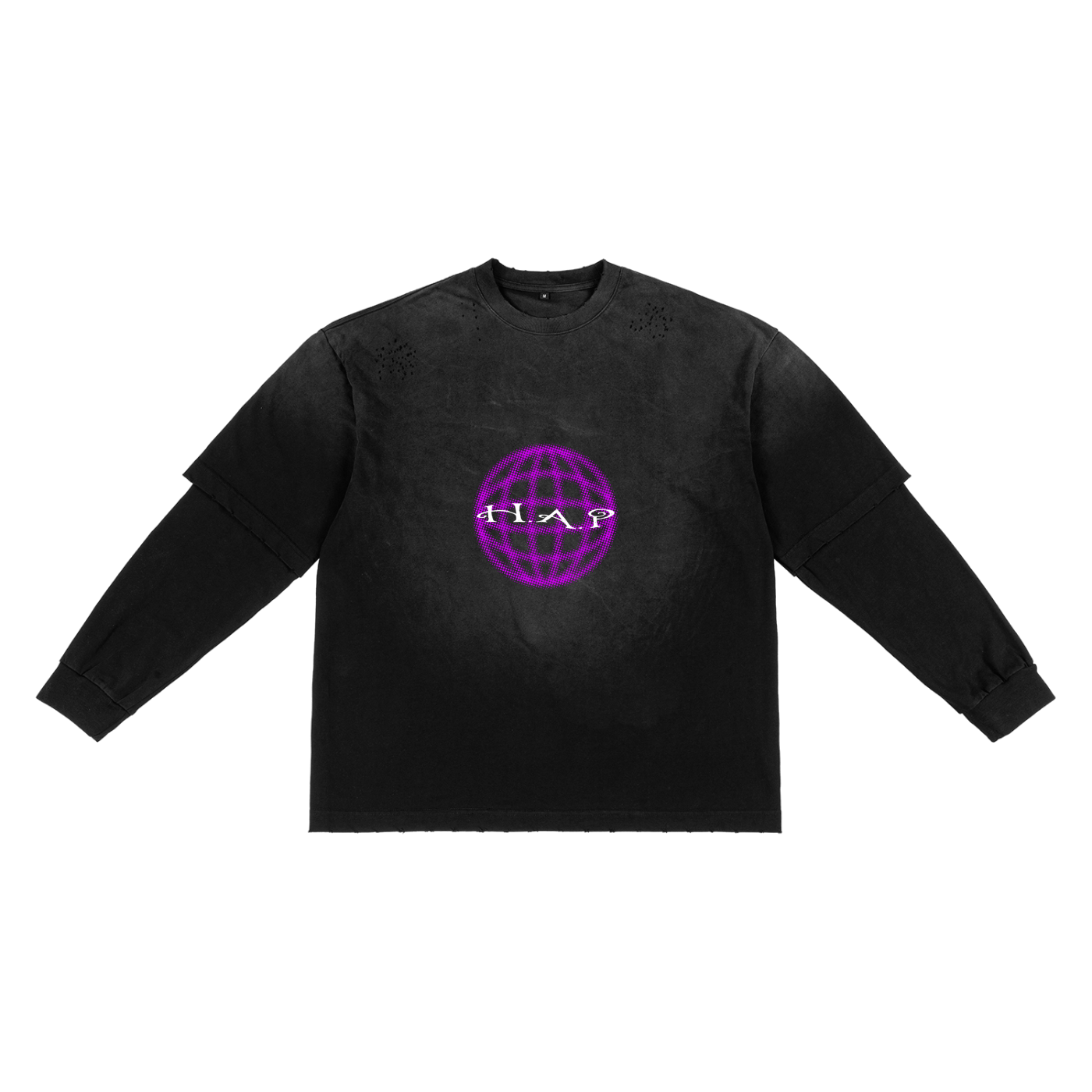 You are the Path // Unisex Sunfade Hand-Frayed Faux Two-Piece T-Shirt