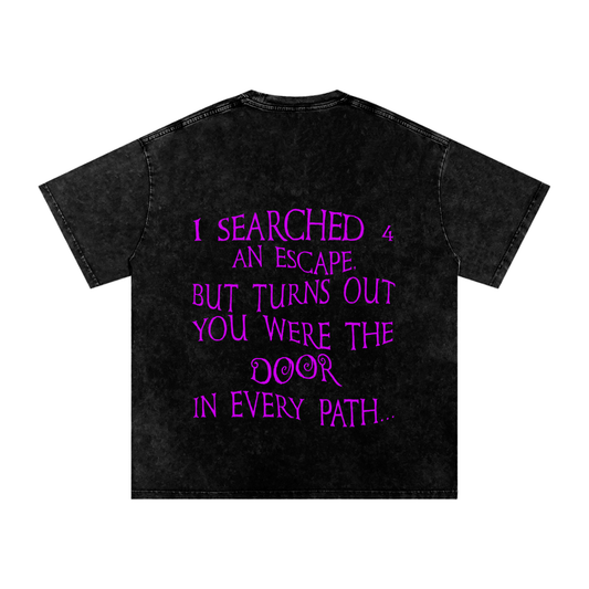You are the Path // Unisex Acid Wash Oversize T-Shirt