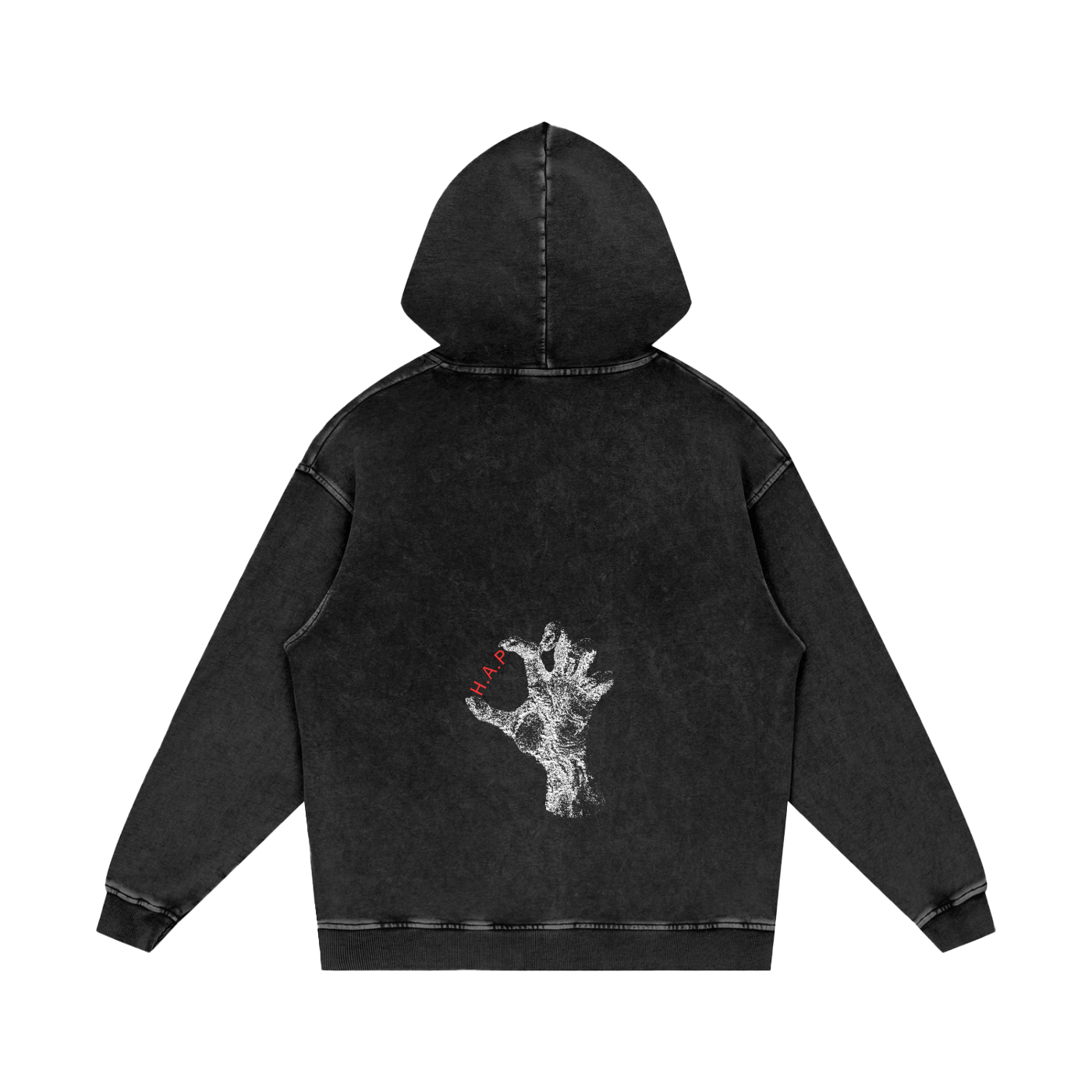Why'd U Let It Bleed? // Unisex Acid Wash Oversize Hoodie - 420 GSM