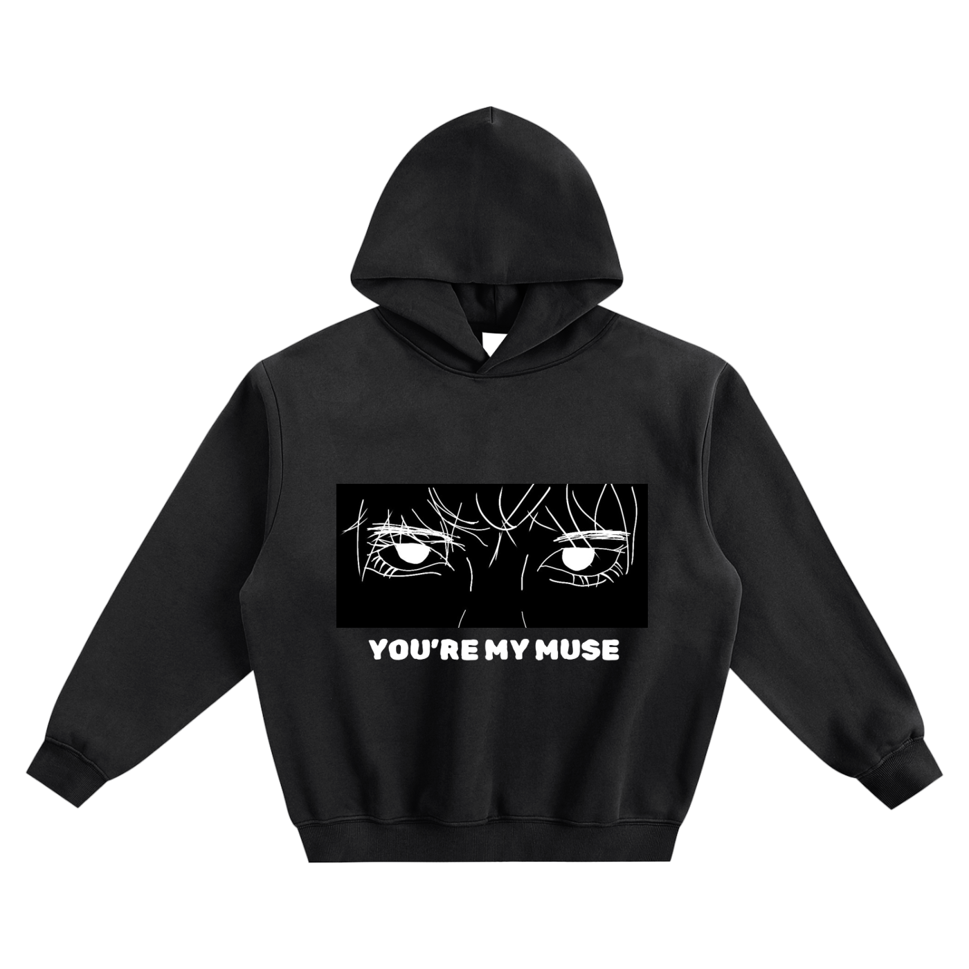 YOU'RE MY MUSE // Unisex Fleeced Boxy Hoodie