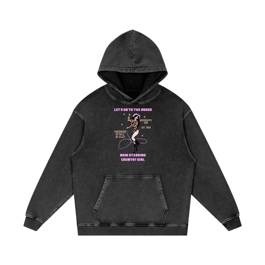 Lil' Lassie - Unisex Acid Wash Oversize Hoodie