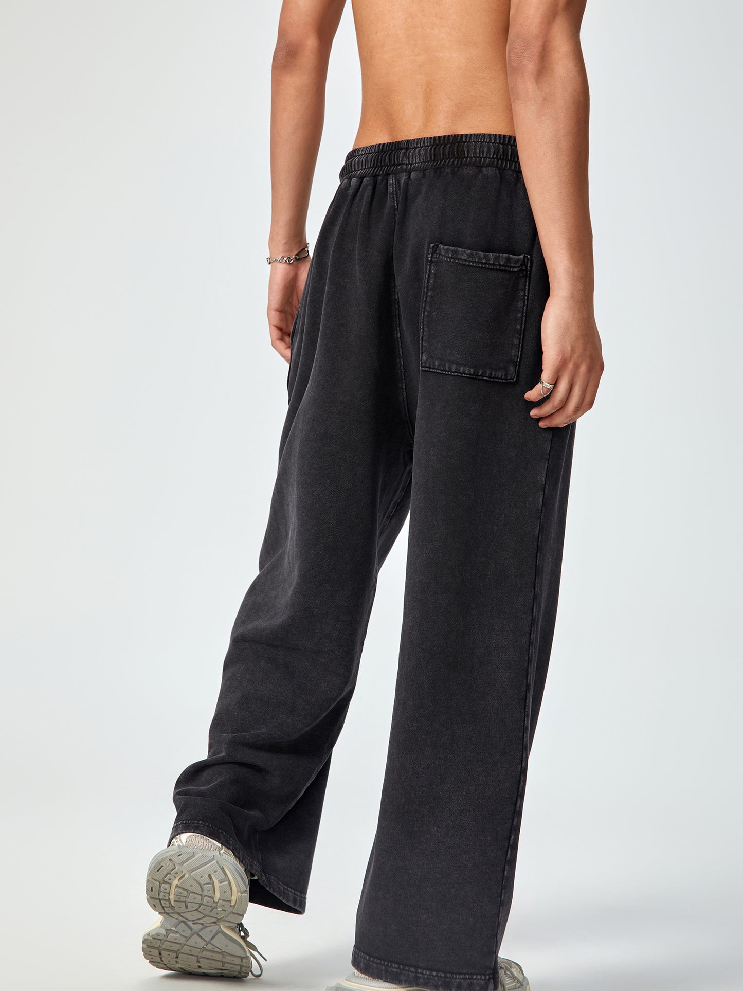 Red String Of Fate // Unisex Acid Wash Straight Leg Pants