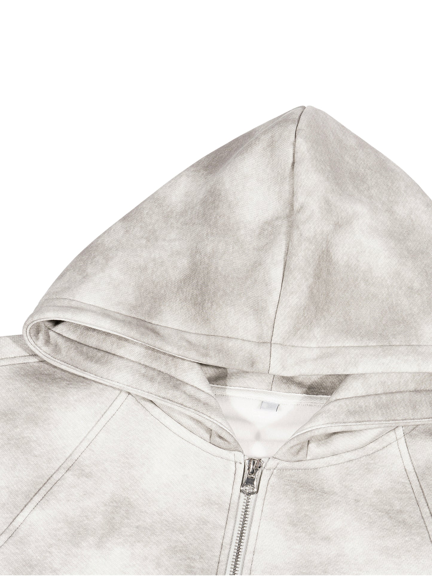 Only God Can Save Us // Unisex Dirty Washed Boxy Zip-up Fleece Hoodie